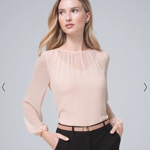 White House Black Market - Shirred Blouse